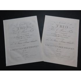 BEETHOVEN Grand Trio op 38 Clarinette ou Violon ca1810