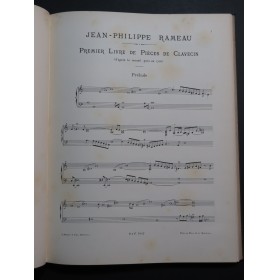 RAMEAU Jean-Philippe Pièces de Clavecin 1895