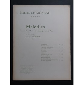 CHAIGNEAU Marcel Les vieux corbeaux du Luxembourg Chant Piano 1914