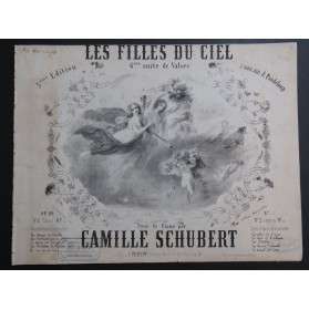 SCHUBERT Camille Les Filles du Ciel op 69 Piano 4 mains ca1850