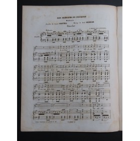 HENRION Paul Les Bergers du Piémont Chant Piano 1848