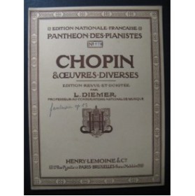 CHOPIN Frédéric Fantaisie op 13 Piano