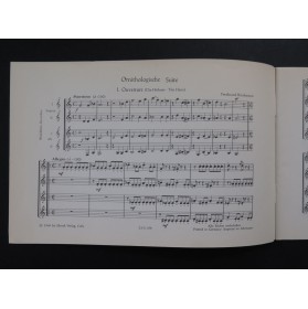 BRUCKMANN Ferdinand Ornithologische Suite Flûte à bec 1969