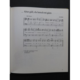 PAHLEN Kurt Volkslieder der Schweiz Chant Flûte à bec Piano Guitare 1984