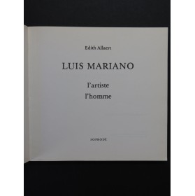 ALLAERT Edith Luis Mariano L'Artiste L'Homme 1972