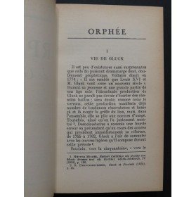 DE LA LAURENCIE L. Orphée de Gluck Etude et Analyse