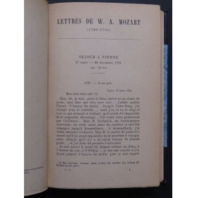 Lettres de W. A. Mozart 1781-1791 Henri de Curzon 1928