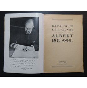 Catalogue de l'Oeuvre d'Albert Roussel 1947