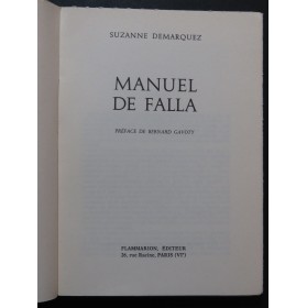 DEMARQUEZ Suzanne Manuel de Falla 1963