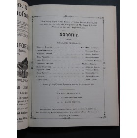 CELLIER Alfred Dorothy The Mountebanks Opéra Chant Piano 1892