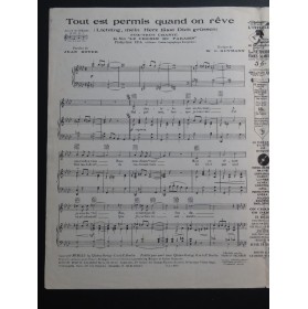 HEYMANN W. R. Tout est permis quand on rêve Chant Piano 1930