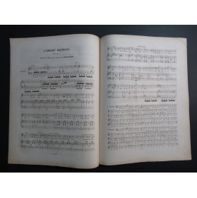 DE BEAUPLAN Amédée L'Enfant Naufragé Chant Piano ca1840