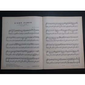 YVAIN Maurice C'est Paris Piano 1923