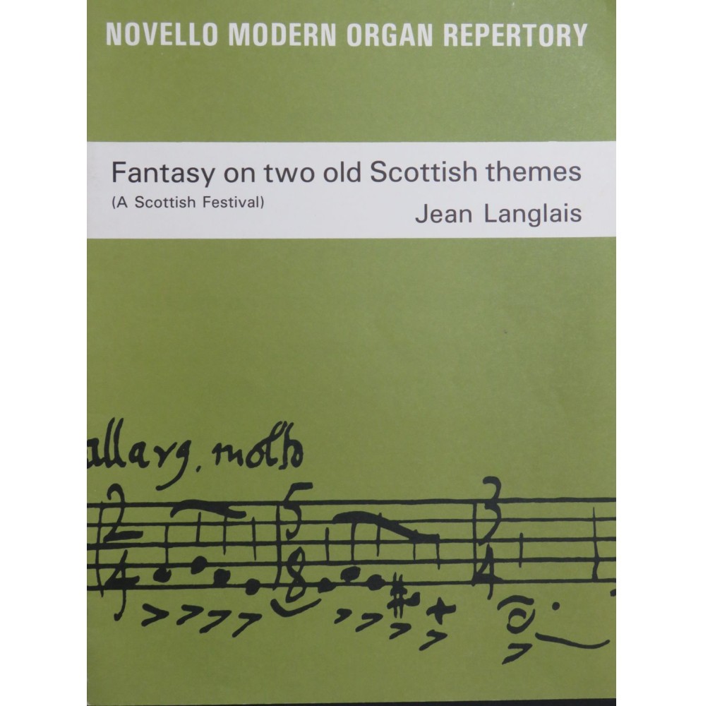 LANGLAIS Jean Fantasy on two old Scottish Themes Orgue 1988