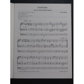 LANGLAIS Jean Fantasy on two old Scottish Themes Orgue 1988