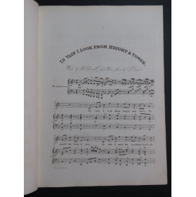 DE PINNA Joseph In Vain I Look from Height and Tower Chant Piano ca1840