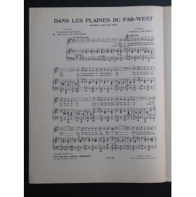 HUMEL Charles Dans les plaines du Far-West Chant Piano 1945