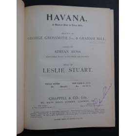 STUART Leslie Havana Comédie Musicale Chant Piano 1908