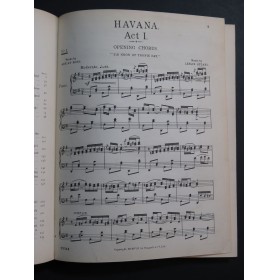 STUART Leslie Havana Comédie Musicale Chant Piano 1908