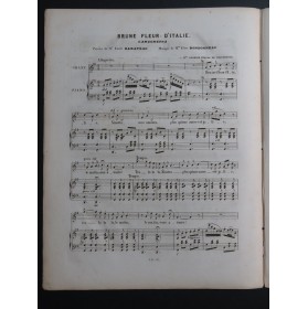 RONDONNEAU Elise Brune Fleur D'Italie Chant Piano ca1840