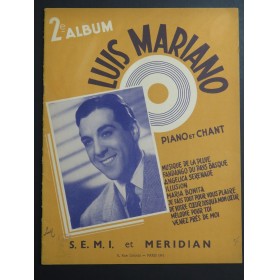 Album No 2 Luis Mariano 9 Pièces Chant Piano 1948