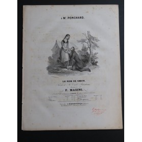 MASINI F. Le nom de sœur Chant Piano ca1840