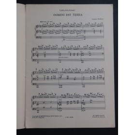 BERKELEY Lennox Domini Est Terra Chant Piano 1938