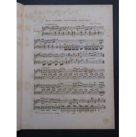 LANNER Joseph Die Liebes Tändler Walzer Piano ca1845