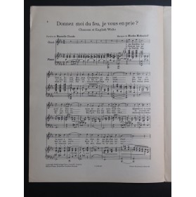 MICHAELOFF Mischa Donnez moi du feu, je vous en prie ? Chant Piano 1931