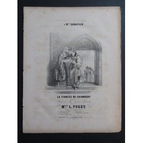 PUGET Loïsa La Fiancée de Chambéry Chant Piano ca1840