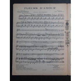 PADILLA José Fleurs d'Amour Chant Piano 1925