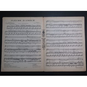 PADILLA José Fleurs d'Amour Chant Piano 1925