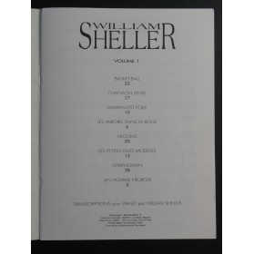 William Sheller Volume 1 8 Pièces Chant Piano 1992