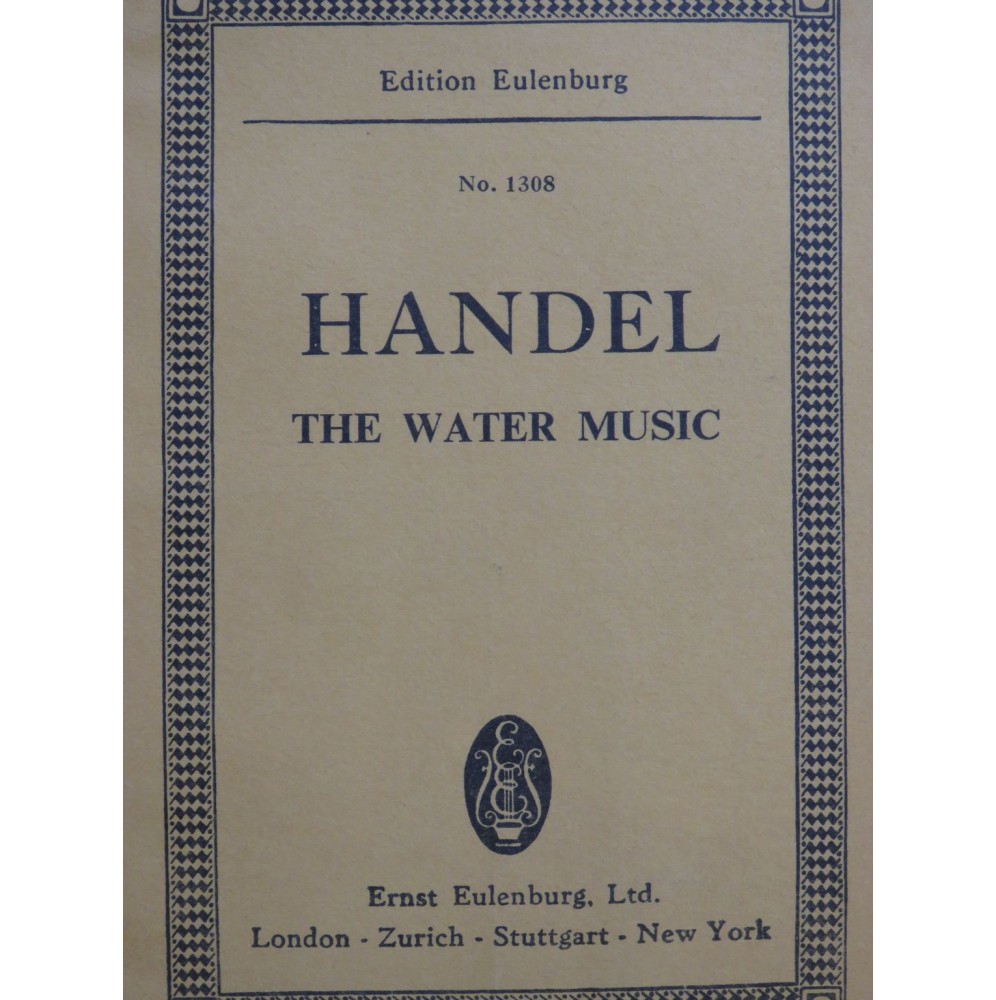 HAENDEL G. F. The Water Music Orchestre