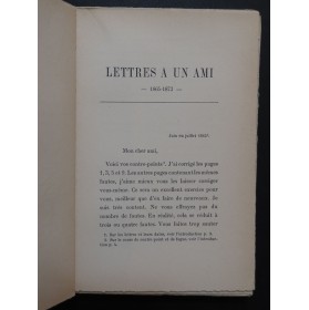 BIZET Georges Lettres à un ami 1865-1872 1909