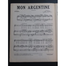 SILÉSU Lao Mon Argentine Chant Piano 1929