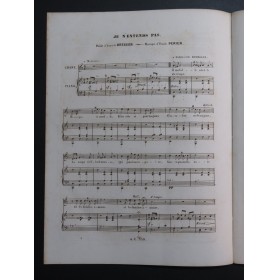 PÉRIER Émile Je n'entends pas Chant Piano ca1840