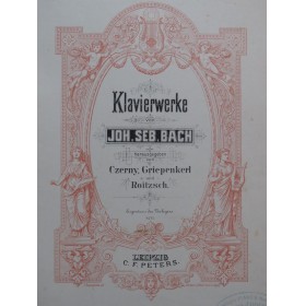 BACH J. S. Klavierwerke Inventions à 2 et 3 Voix Piano