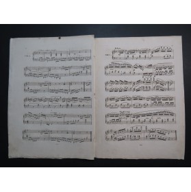 HÜNTEN François Cavatine de Bellini op 51 No 3 Piano ca1833