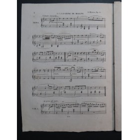 HÜNTEN François Cavatine de Bellini op 51 No 3 Piano ca1833