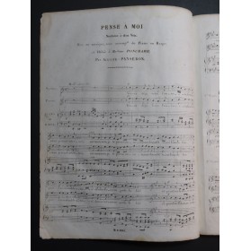 PANSERON Auguste Pense à moi Chant Piano ca1830