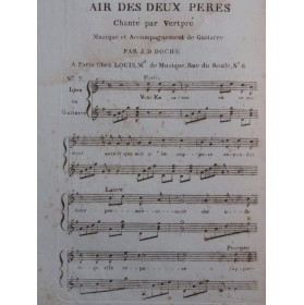 DOCHE J. D. Air des deux Pères Chant Guitare ca1820