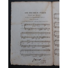 DOCHE J. D. Air des deux Pères Chant Guitare ca1820