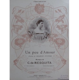 De MESQUITA Carlos Un peu d'Amour Chant Piano ca1900