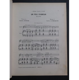 De MESQUITA Carlos Un peu d'Amour Chant Piano ca1900