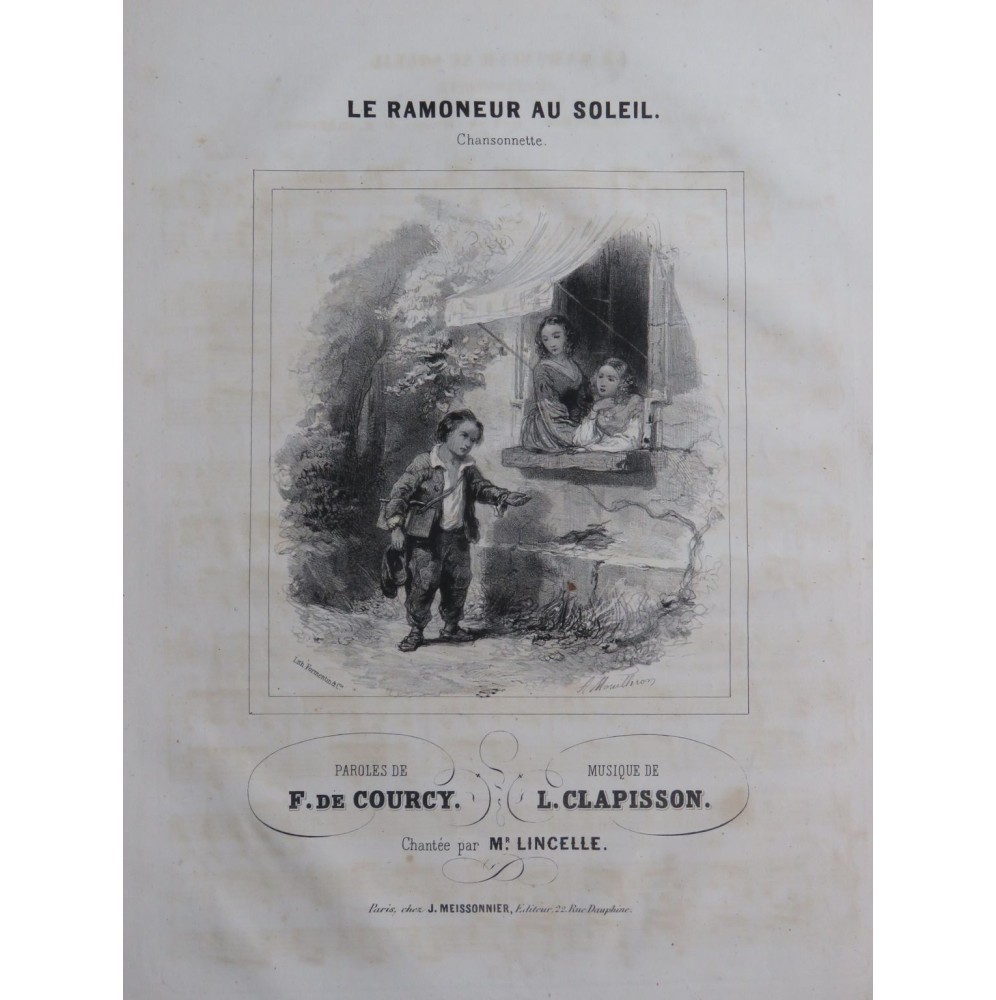 CLAPISSON Louis Le ramoneur au soleil Chant Piano ca1840