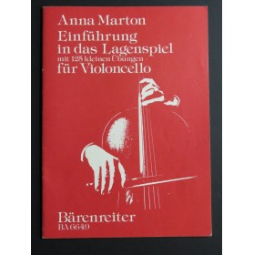 MARTON Anna Einführung in das Lagenspiel Violoncelle 1989