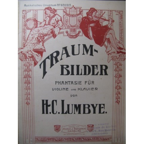 LUMBYE H. C. Traumbilder Violon Piano 1904