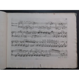 RIES Ferdinand Grande Sonate No 2 op 11 Piano 1816