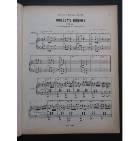 LOUIS Arthur Grelots Rémois Polka Piano Grelots ca1870